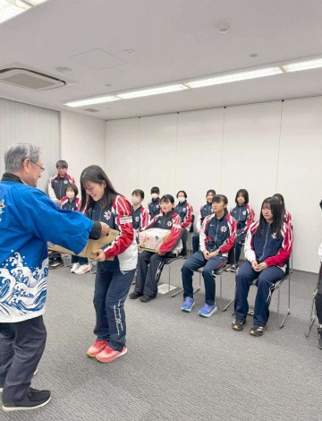 選手激励会で